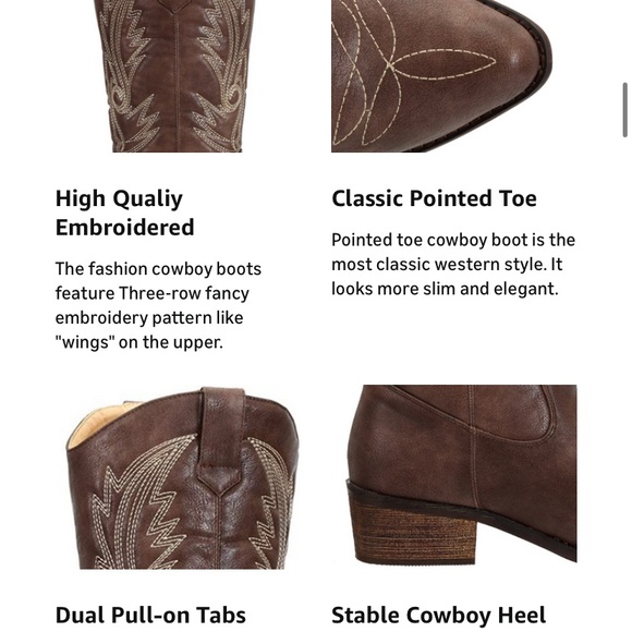Brown Western Cowboy Boots - Picture 8 of 8